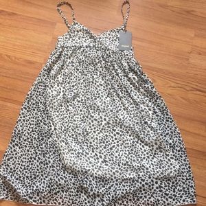 NWT Chiffon Leopard Patteen Dress